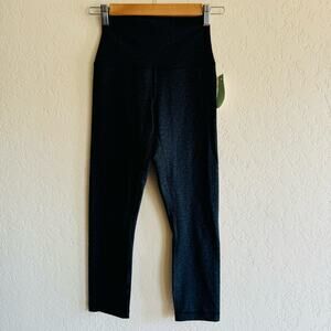 90 degrees | black pattern athletic leggings | XS
